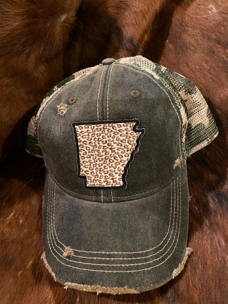 Arkansas Leopard Cap Six Colors