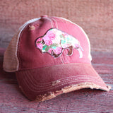 Buffalo Rose Cap Five Colors Bulk
