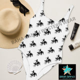 Yeehaw Rodeo Cowboy One Piece Swim Suit