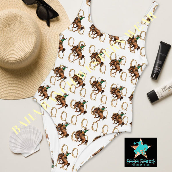 Yeehaw Rope & Ride One-Piece Swimsuit