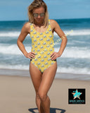 Yeehaw Vintage Bronc Buster One-Piece Swimsuit