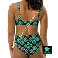 Yeehaw Turquoise Aztec Bikini