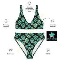 Yeehaw Turquoise Aztec Bikini