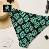 Yeehaw Turquoise Aztec Bikini Bottom