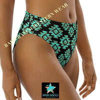 Yeehaw Turquoise Aztec Bikini Bottom