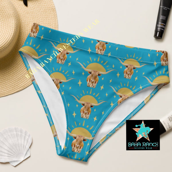 Yeehaw Longhorn Sunshine Bikini Bottom