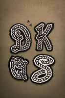 2 FLY DIY PATCH LETTERS *large