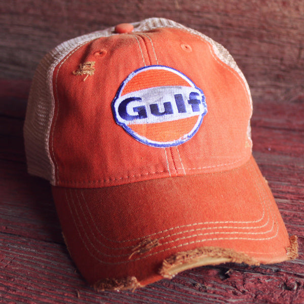 Distressed Gulf Trucker Cap Four Colors Bulk
