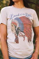 Land of the Free Tee- Embellished