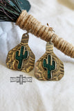 Cactus Tag Earrings