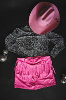 ROUND UP SKORT* BUBBLEGUM