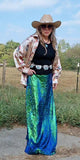 Excalibur Mermaid Sequin Maxi Skirt