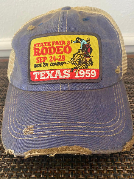 State Fair Rodeo Texas 1959 Cap Distressed Bulk