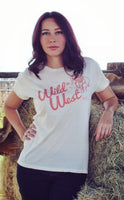 Wild West Bucking Horse Tee Natural