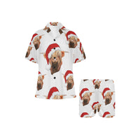 Highland Christmas Cow Women's Western Pajama Set