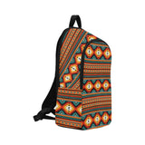 Orange Aztec Backpack