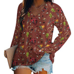 Baha Ranch Western Print Long Sleeve Top