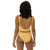 Yeehaw Let's Be Cowgirls One Piece Swim Suit