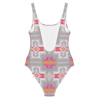 Yeehaw Pink Fire Aztec One-Piece Swimsuit