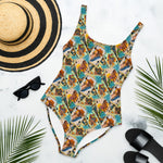 Yeehaw Feelin' Lucky Cowgirl One-Piece Swimsuit