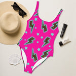 Yeehaw Leopard Lightning One-Piece Swimsuit