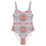 Yeehaw Pink Fire Aztec One-Piece Swimsuit