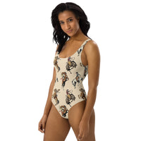 Yeehaw Vintage Cowgirl One-Piece Swimsuit