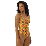 Yeehaw Golden Aztec One-Piece Swimsuit