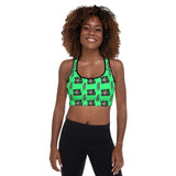 Neon Yeehaw Padded Sports Bra