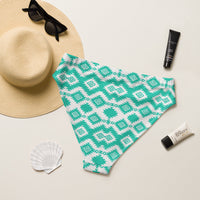 Yeehaw Turquoise Aztec Bikini Bottom