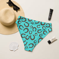 Yeehaw Turquoise Horseshoe Bikini Bottom