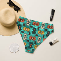 Yeehaw Turquoise Aztec Bikini Bottom