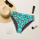 Yeehaw Turquoise Horseshoe Bikini Bottom