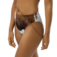 Yeehaw Brown Cow Print Bikini Bottom