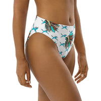 Yeehaw Turquoise Running Horse Head Dress Bikini Bottom