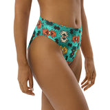 Yeehaw Turquoise Aztec Bikini Bottom