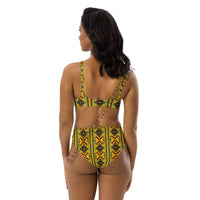 Yeehaw Mustard Aztec Bikini