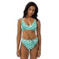 Yeehaw Turquoise Aztec Bikini