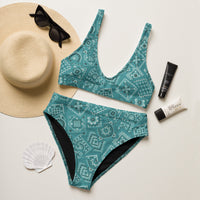 Yeehaw Turquoise Bandana Bikini