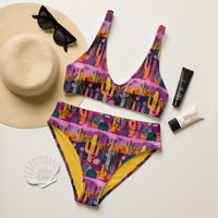 Yeehaw Pink Cactus Desert Bikini