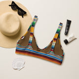 Yeehaw Mustard Serape Bikini Top