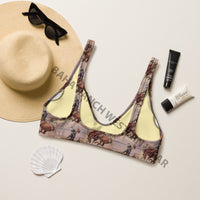 Yeehaw Vintage Cowboy Bronc Bikini Top