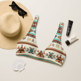 Yeehaw Turquoise Teepee Bikini Top