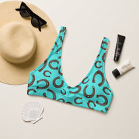 Yeehaw Turquoise Horseshoe Bikini Top