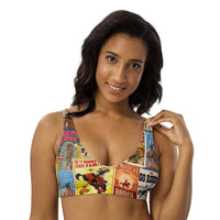 Yeehaw Vintage Rodeo Poster Bikini Top