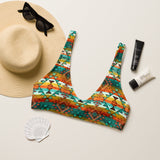 Yeehaw Mustard Aztec Bikini Top