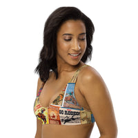 Yeehaw Vintage Rodeo Poster Bikini Top