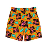 Yeehaw Orange Men's Swim Trunks