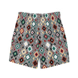 Yeehaw Gray Aztec Men's Swim Trunks