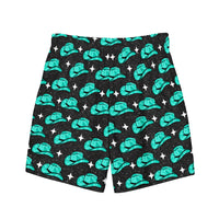 Yeehaw Turquoise Hat Men's Swim Trunks